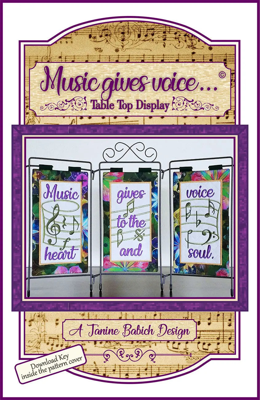 Music Gives Voice Table Top Display - Linda's Electric Quilters