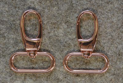Rose Gold Small Swivel Clip
