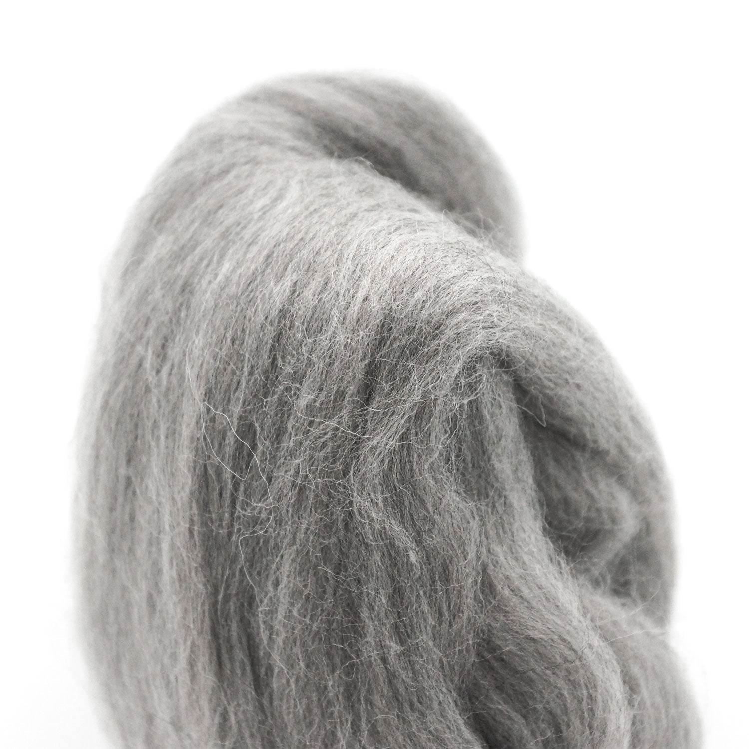 Natural Wool Roving (Ash)