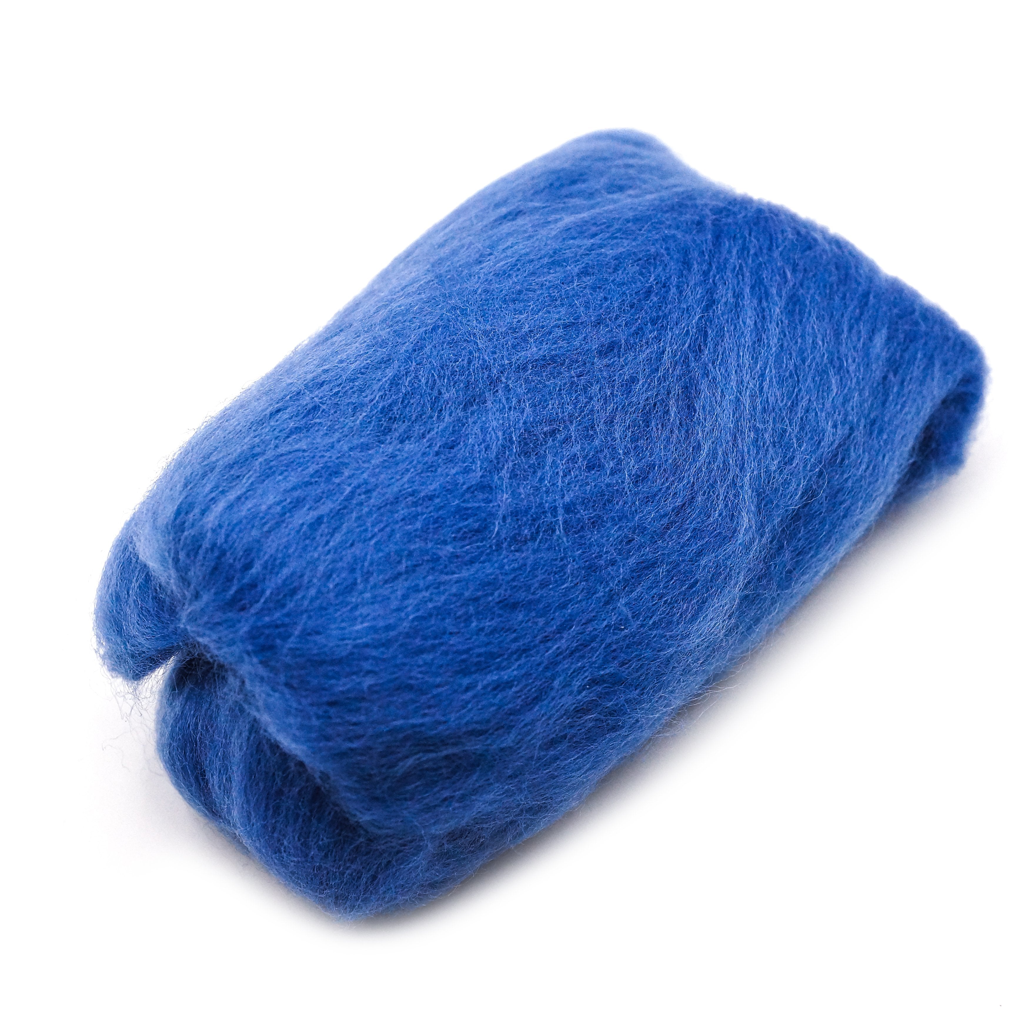 Natural Wool Roving (Blue)