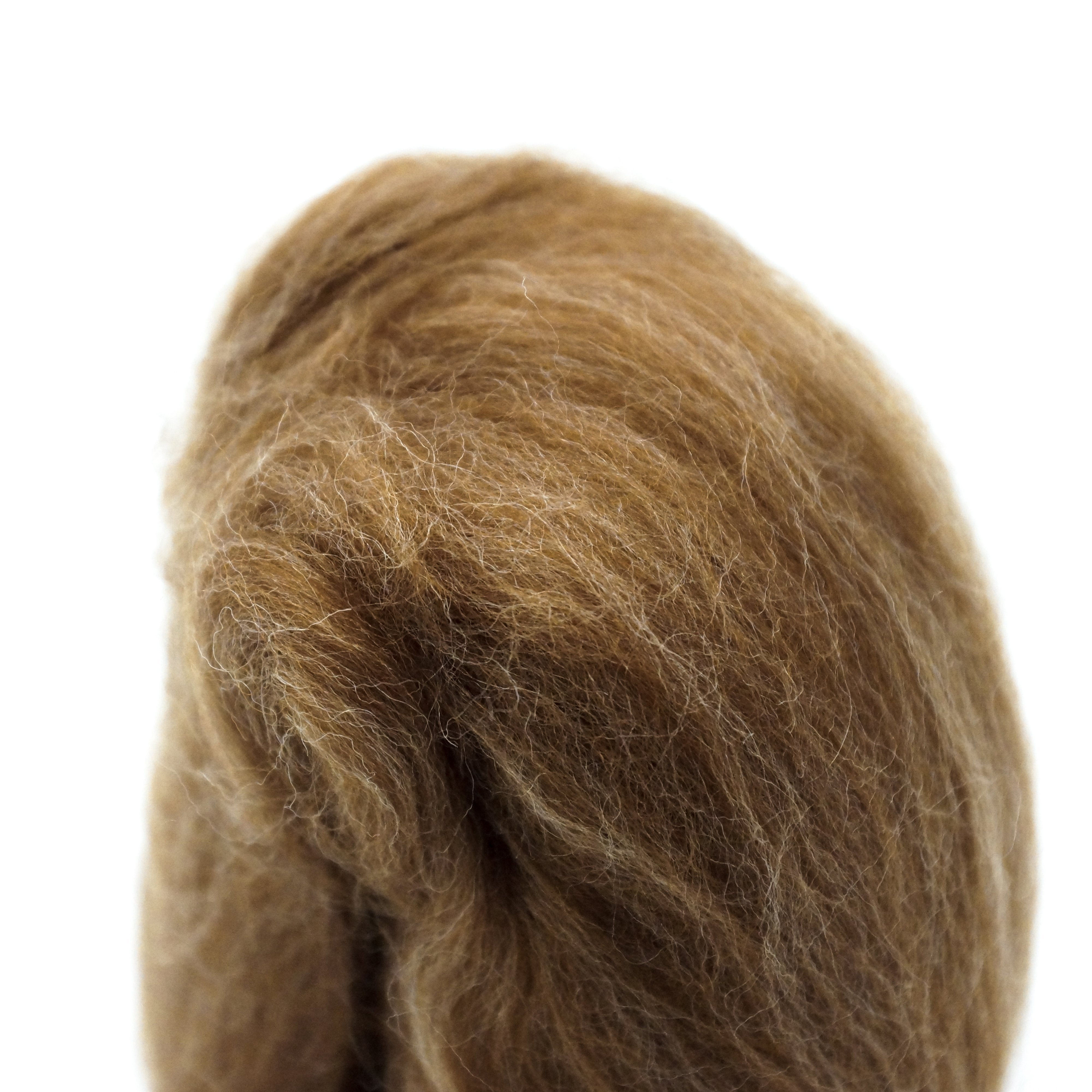 Natural Wool Roving (Caramel)