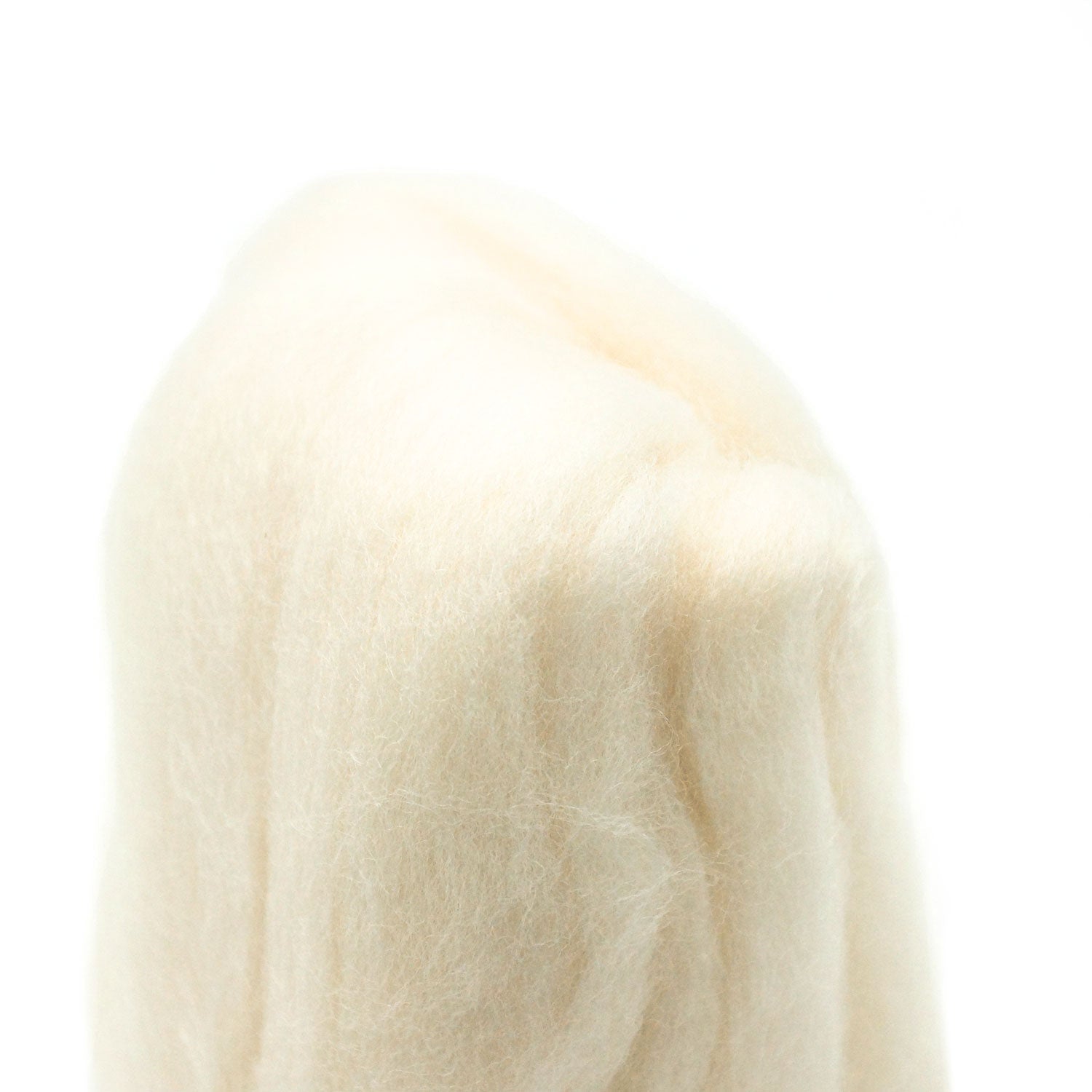 Natural Wool Roving (Off-White)