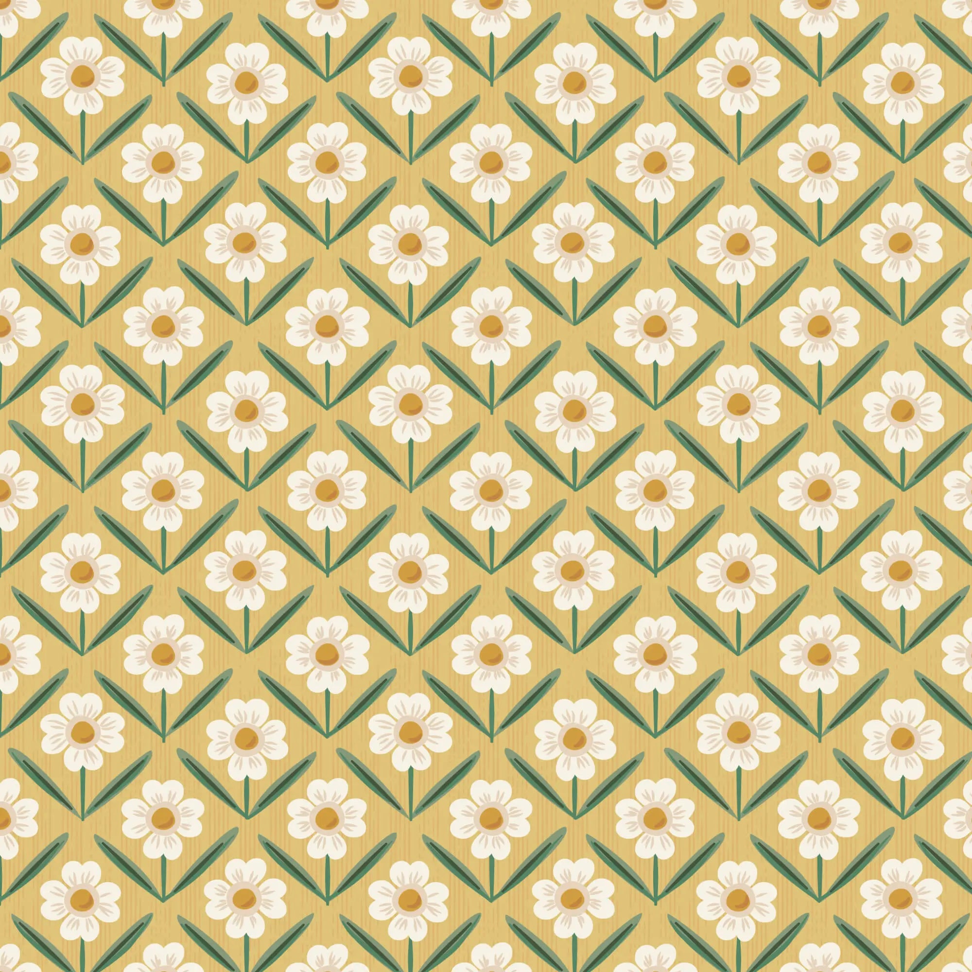 Naturally Wild - Wild Meadow - Gold 44" / 45" Fabric Per Yard The Fabric Company