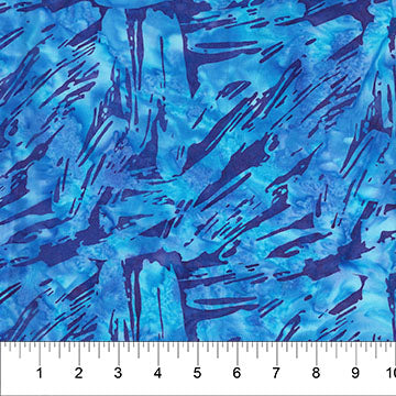 Navy Brushstroke Celebration Cotton 44/45 Fabric Per Yard