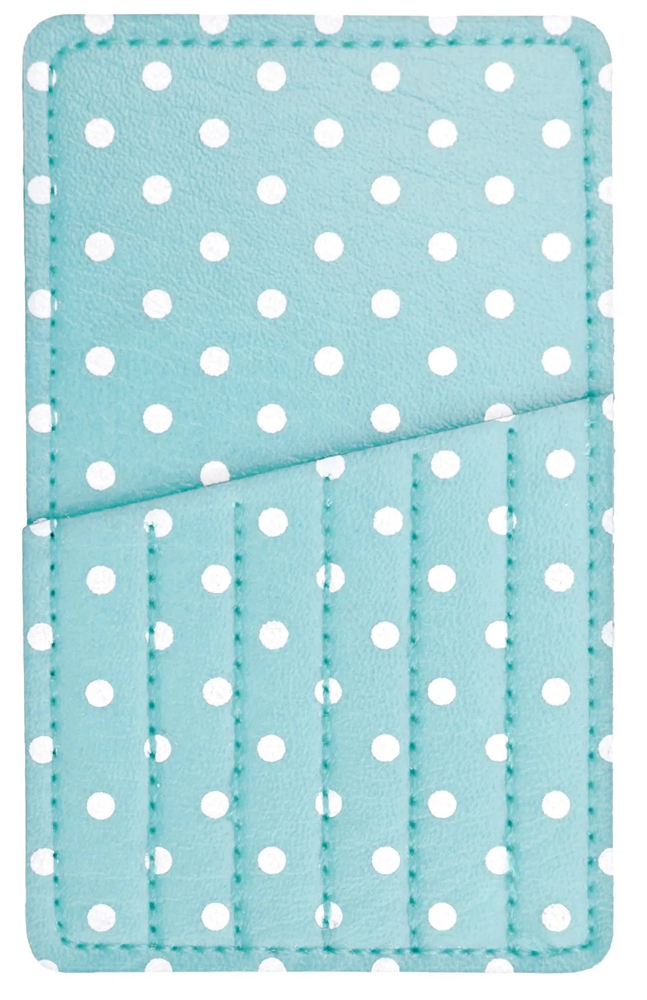 Needle Carry Card Aqua Polka Dot - Linda's Electric Quilters