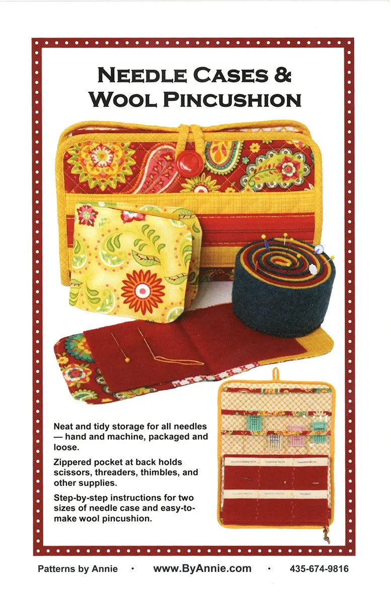 Needlecase and Wool Pincushion - Linda's Electric Quilters