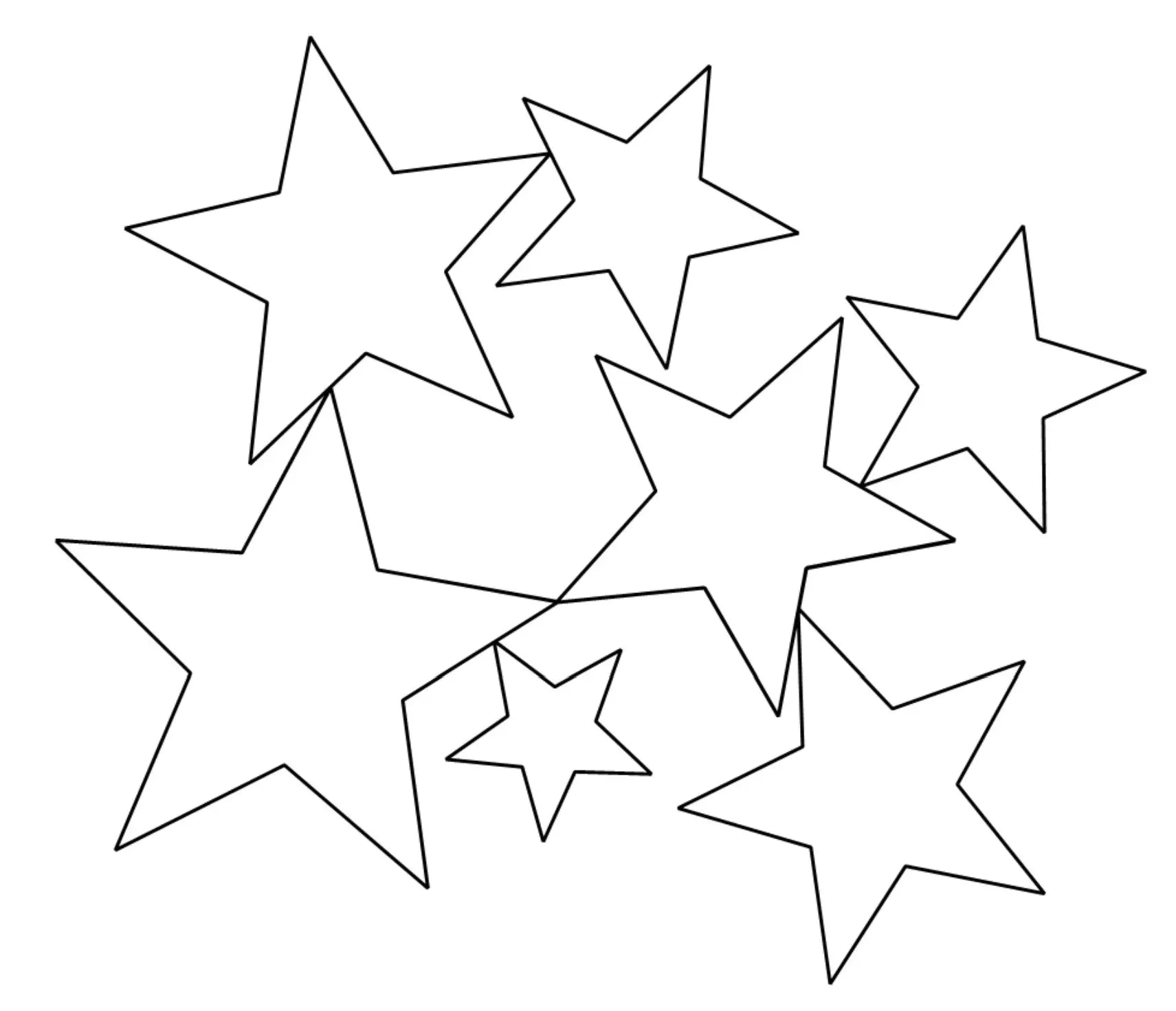 Nested Stars E2E - Linda's Electric Quilters