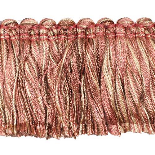 Newport Collection 2" Brush Fringe (25 YD ROLL) in Dusty Rose/Brown - BF-4008-08-06