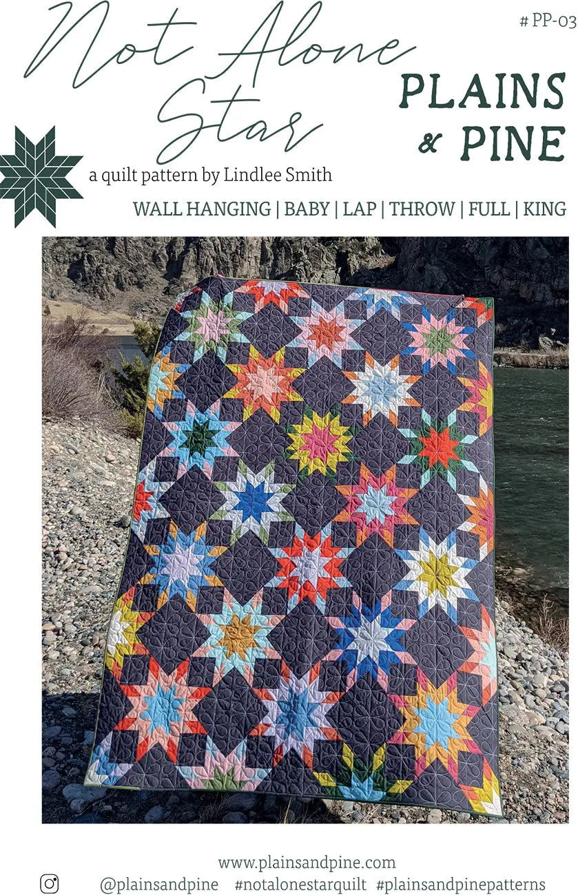 Not Alone Star Quilt Pattern - Linda's Electric Quilters