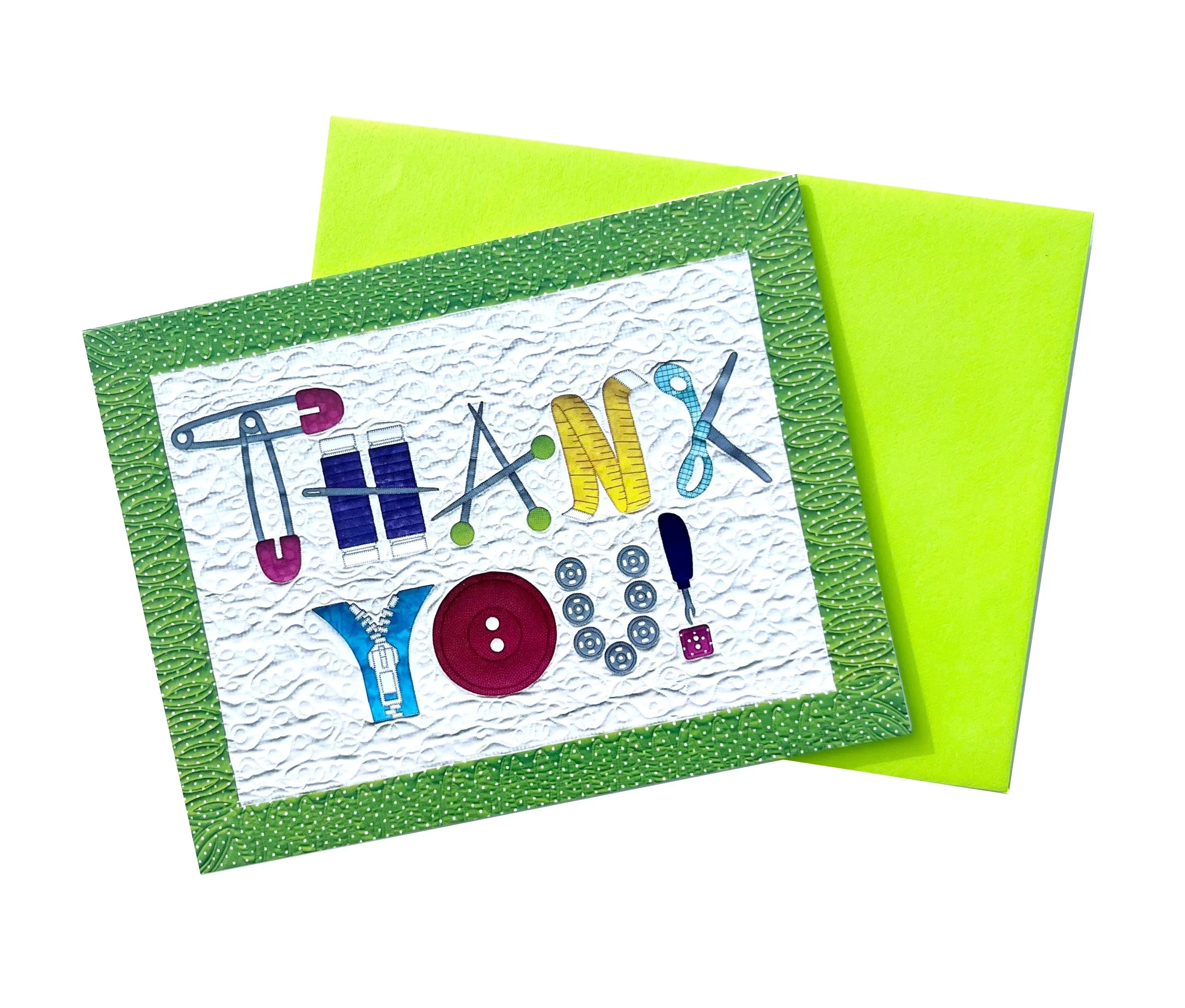 Notecards Thank You - Linda's Electric Quilters