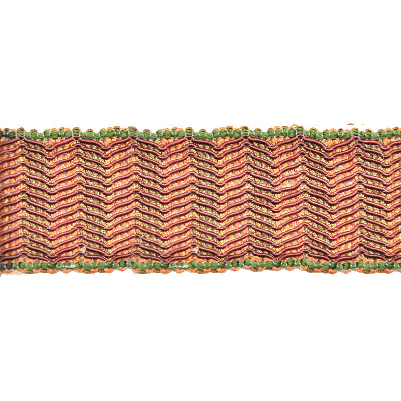 Odyssey Collection - 1 3/4" Width BRAID (25 Yard Roll) - BR-7093-81/70 Burgundy and Olive