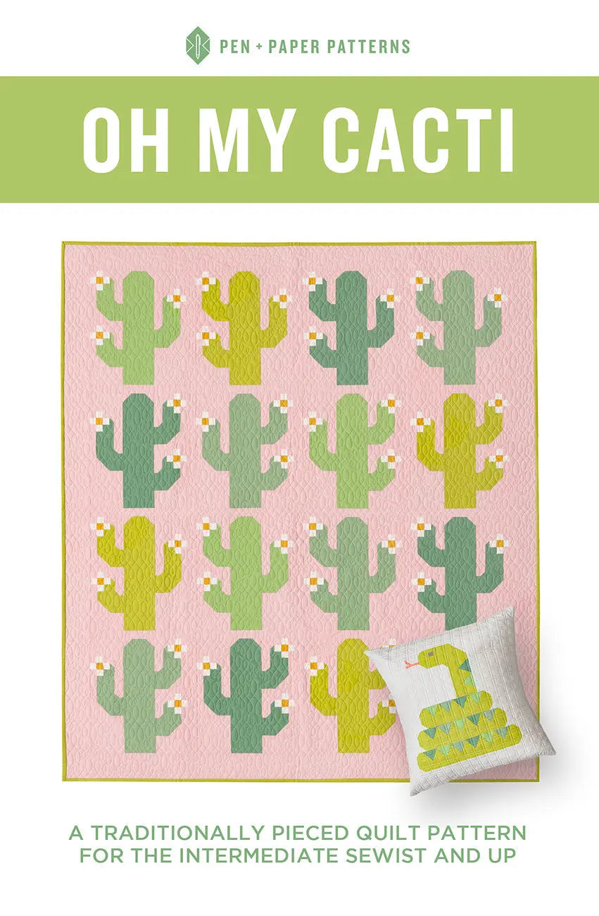 Oh My Cacti Quilt Pattern - Linda's Electric Quilters