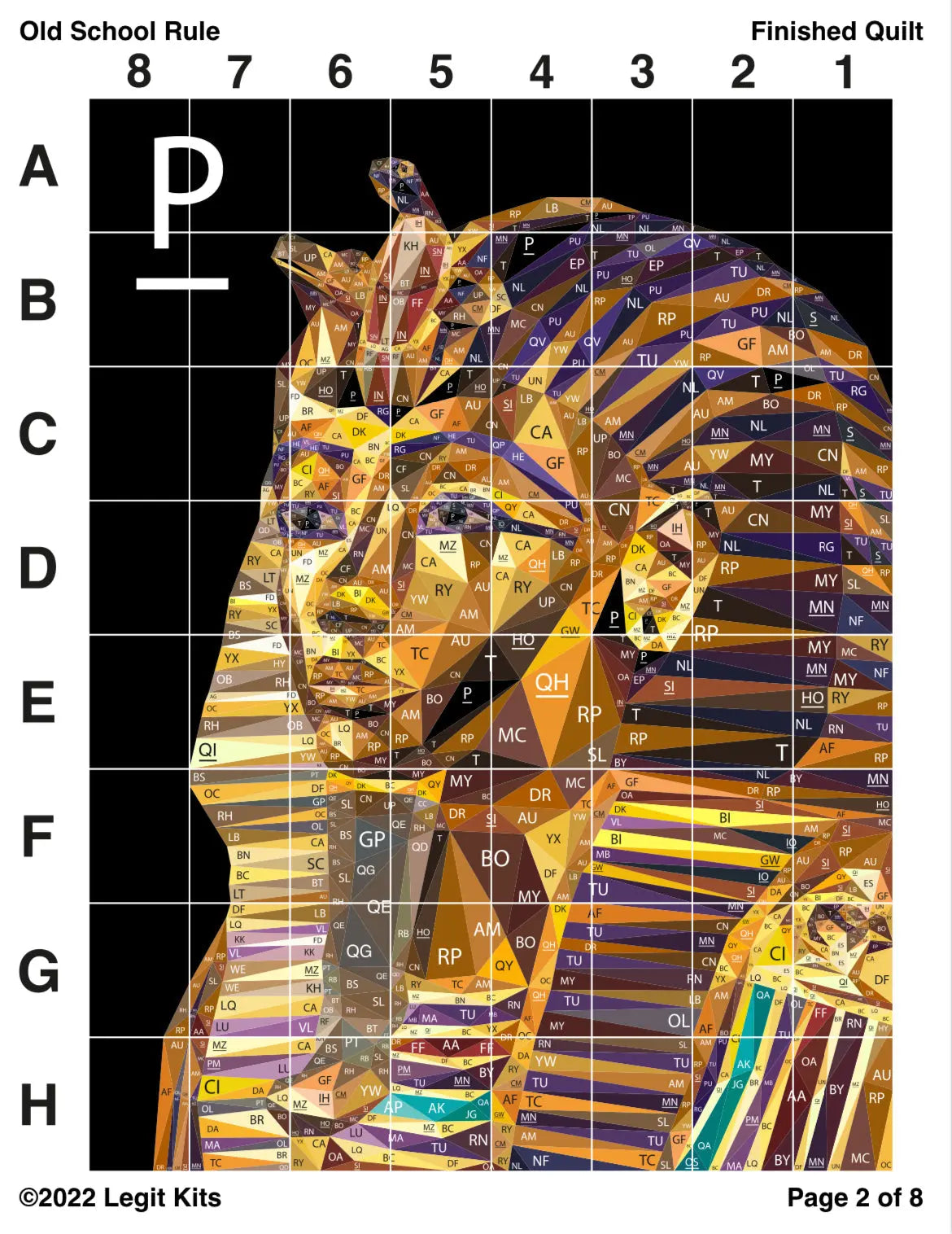 Old School Rule Quilt Kit - Linda's Electric Quilters