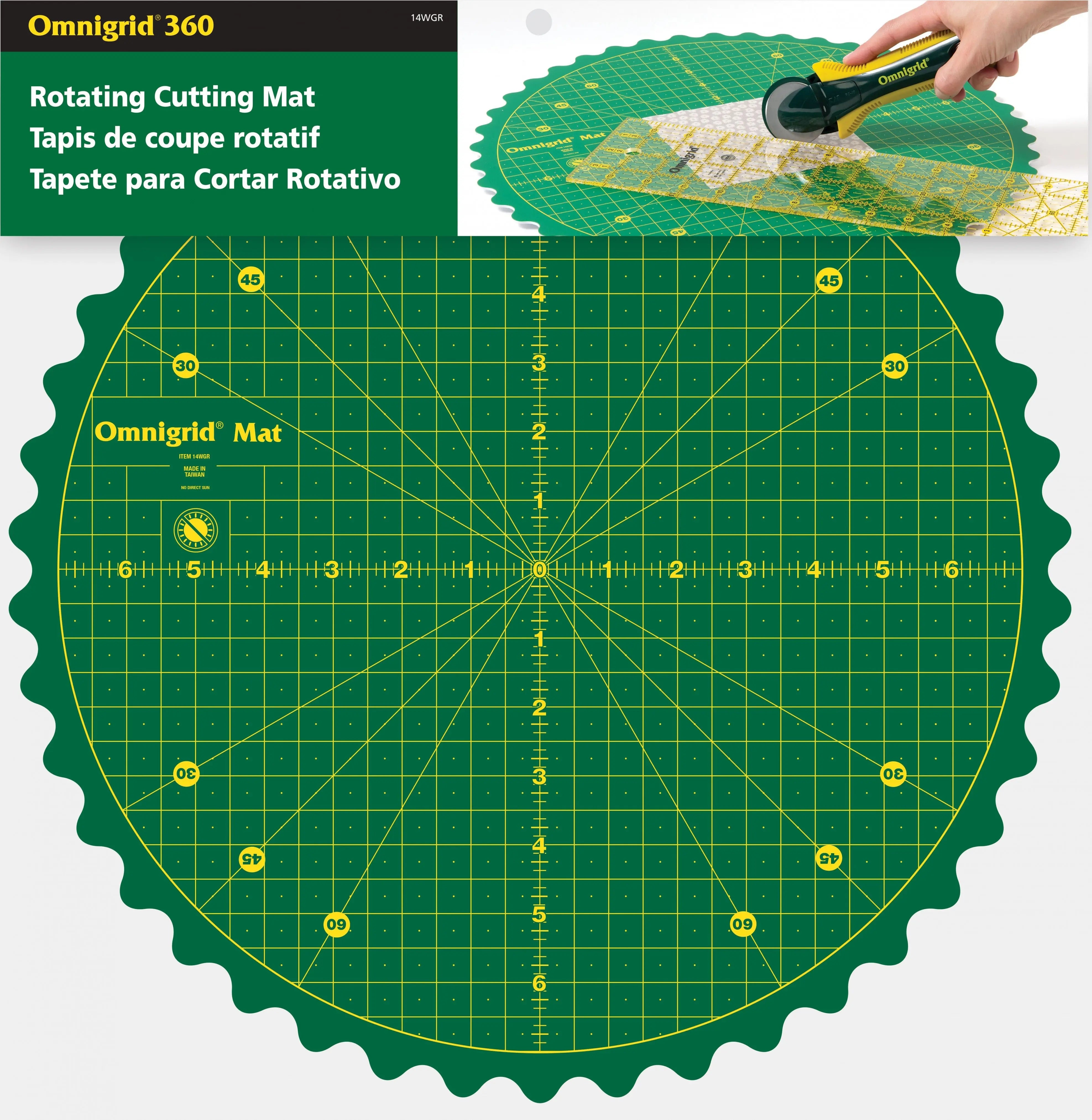 Omnigrid Rotating Mat - Linda's Electric Quilters