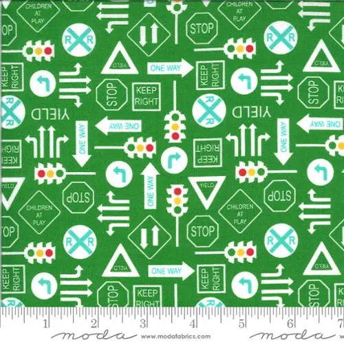 On The Go Green Light 44"/45" Fabric Per Yard Moda Fabrics & Supplies