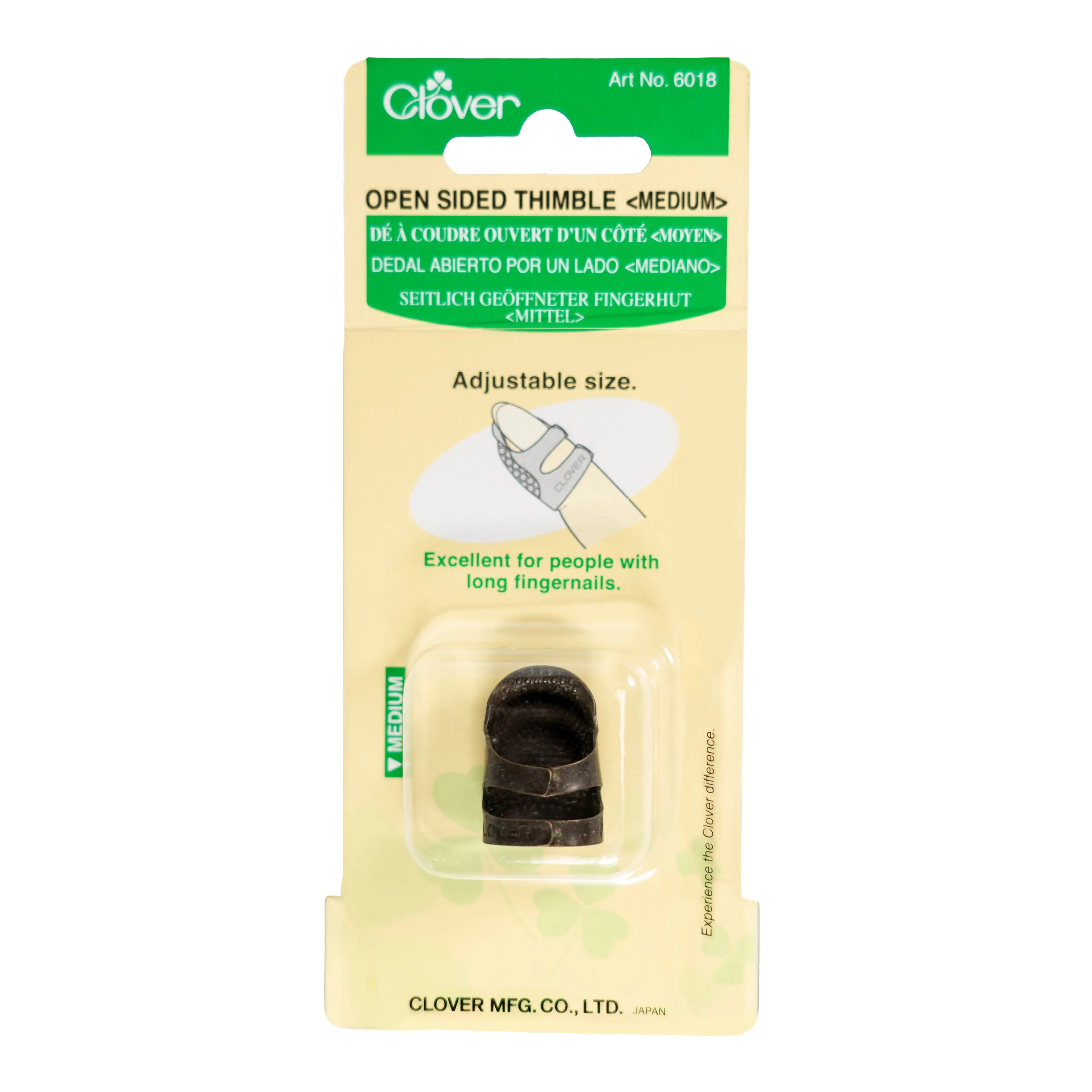 Open Sided Thimble (Medium) Clover Needlecraft, Inc.