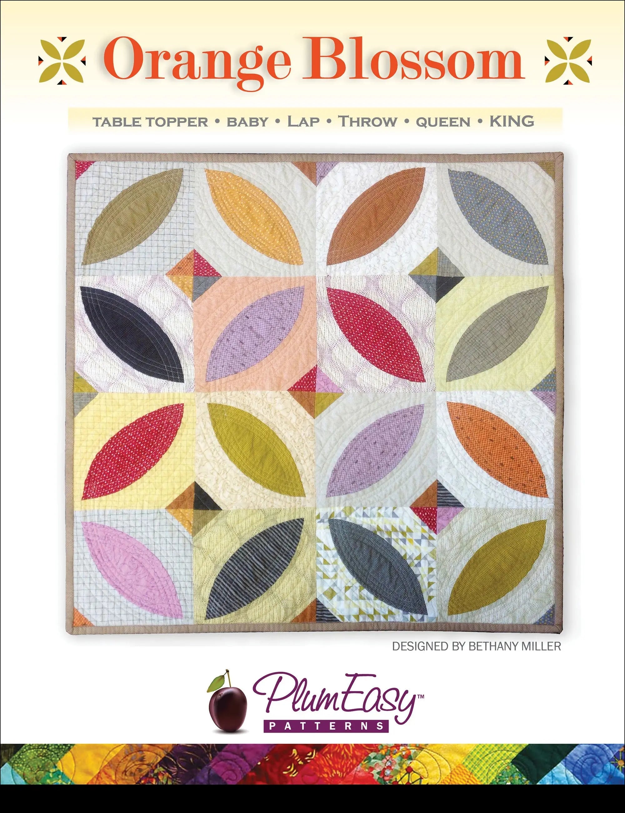 Orange Blossom Quilt - Linda's Electric Quilters