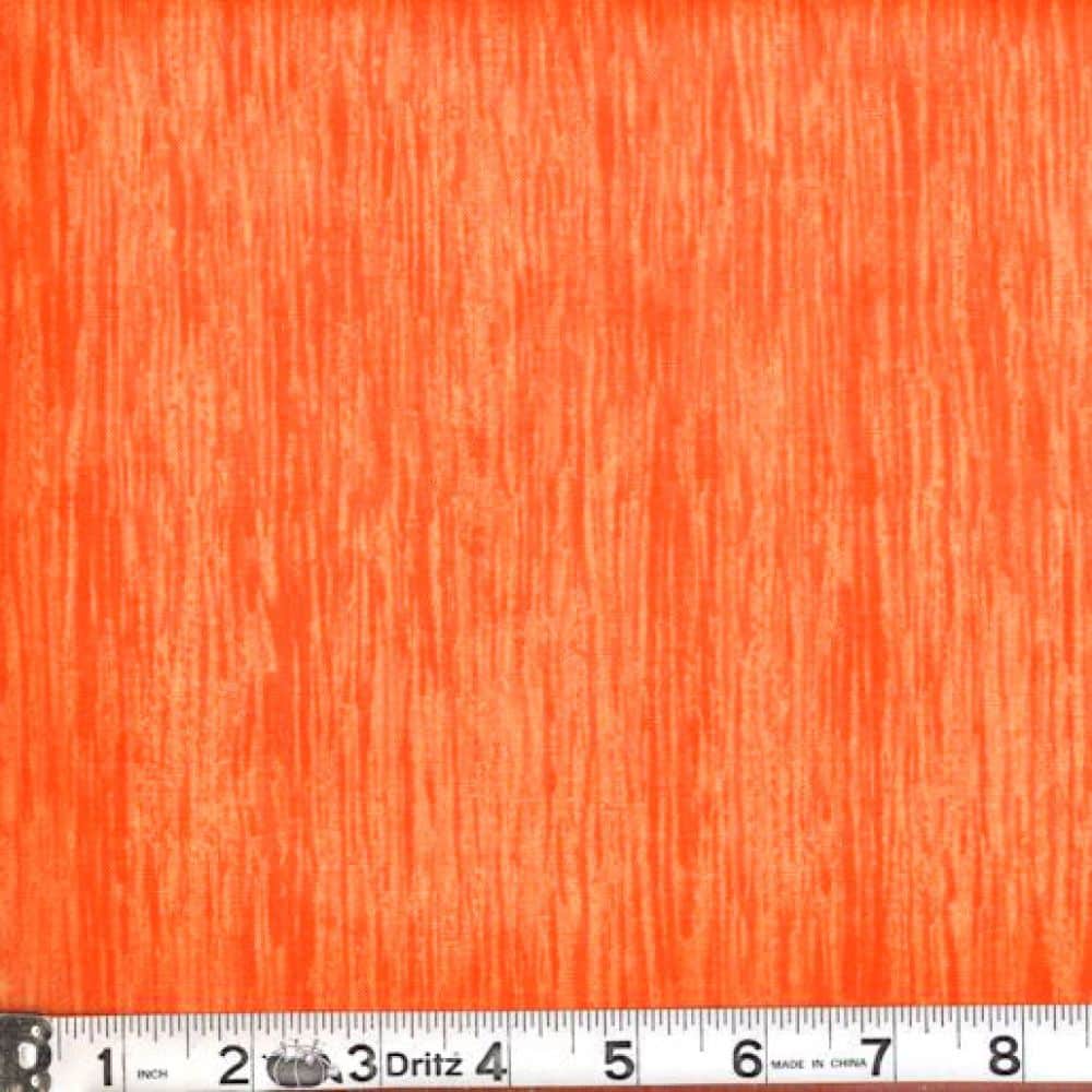 Orange Color Wave 45" Wide Cotton Fabric Per Yard