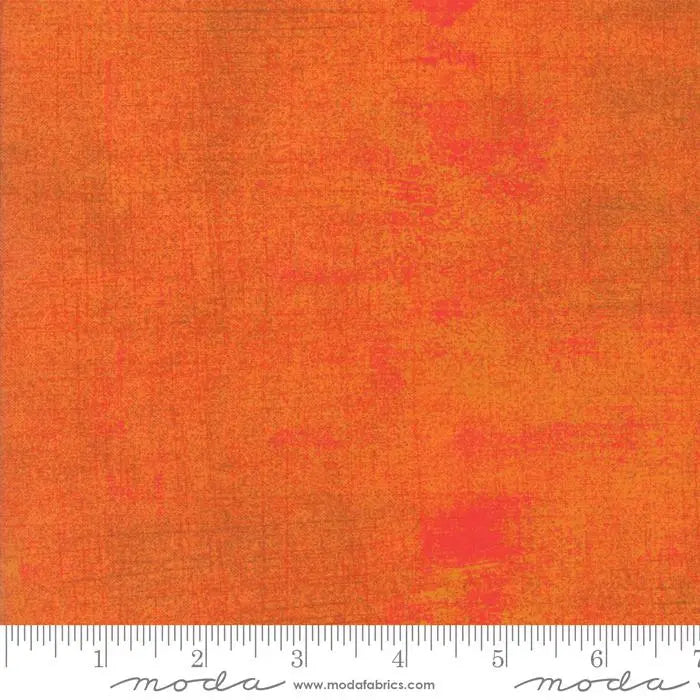 Orange Grunge Basics Russet Orange 44"/45" Per Yard Moda Fabrics & Supplies