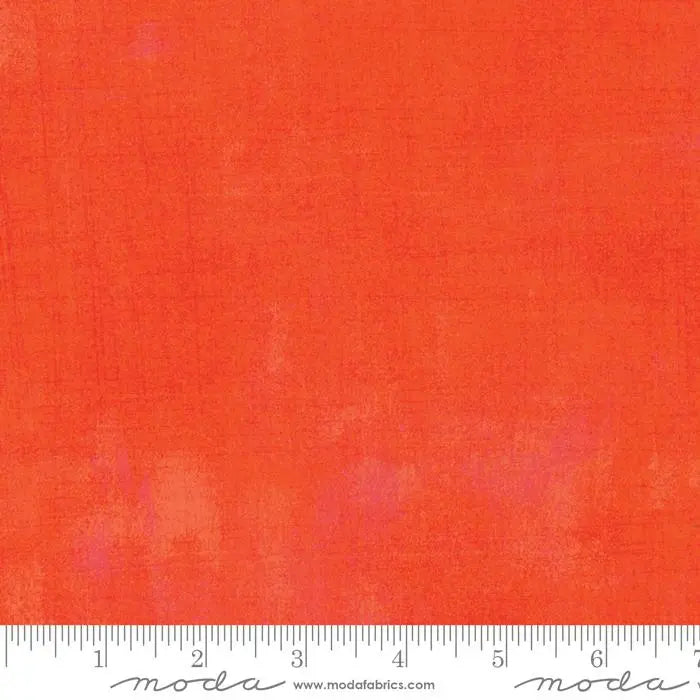 Orange Grunge Basics Tangerine 44"/45" Per Yard Moda Fabrics & Supplies