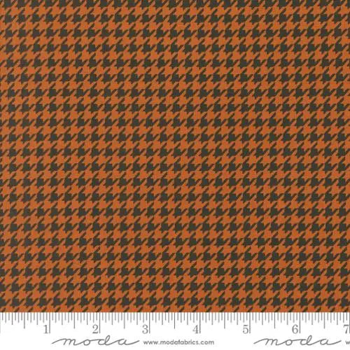 Orange Hounds Tooth Blenders 44"/45" Fabric Per Yard