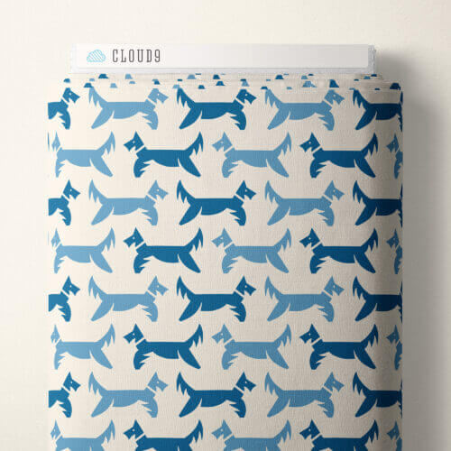 Orchard Deco - A Dog's Life - Navy 44" / 45" Fabric Per Yard