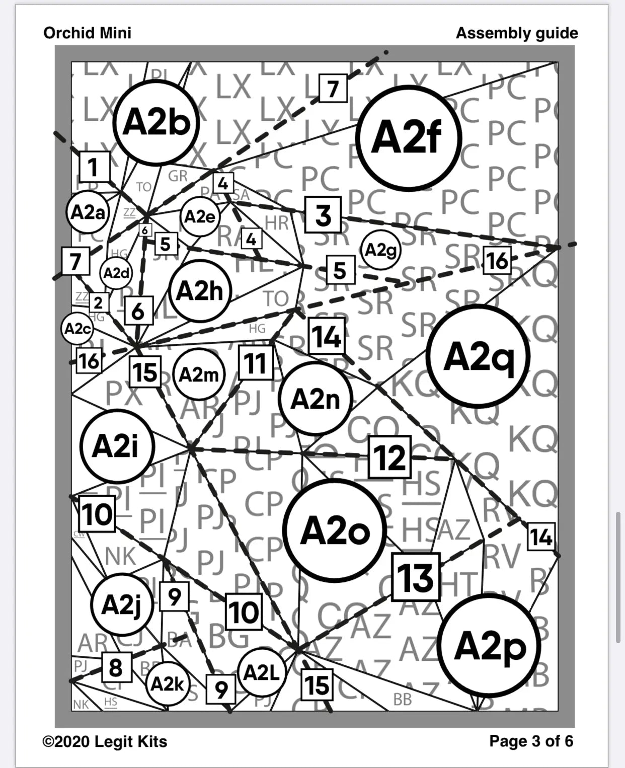 Orchid Mini Pattern Legit Kits