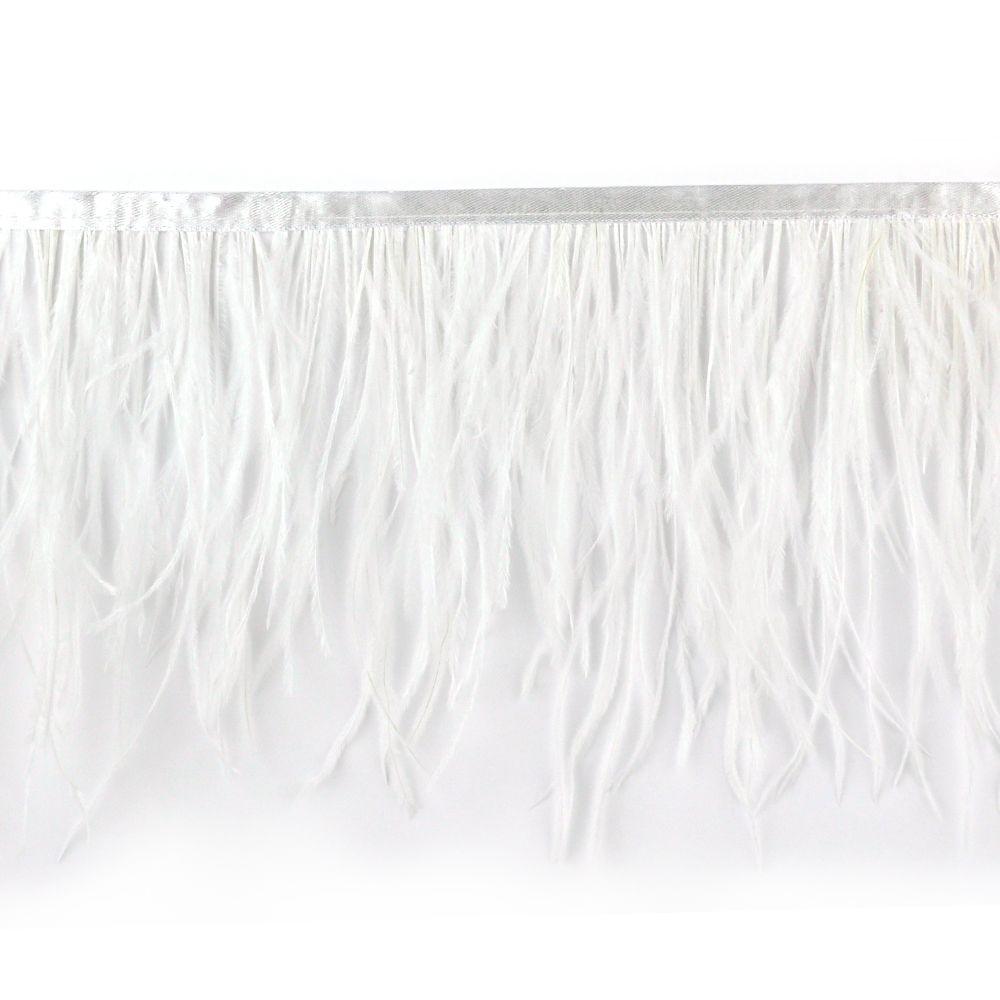 Ostrich Feather Trim- 6" Length B-1139 x 10 Yard Roll