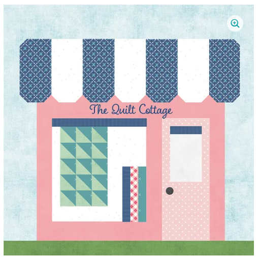 Our Town March Quilt Cottage kit by Riley Blake