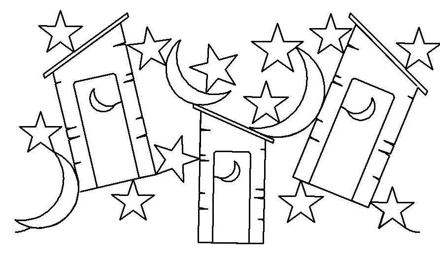 Outhouses E2E - Linda's Electric Quilters