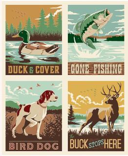 Plaid-Venture Club - Plaids Adventure Panel (35.5" x 43.5")