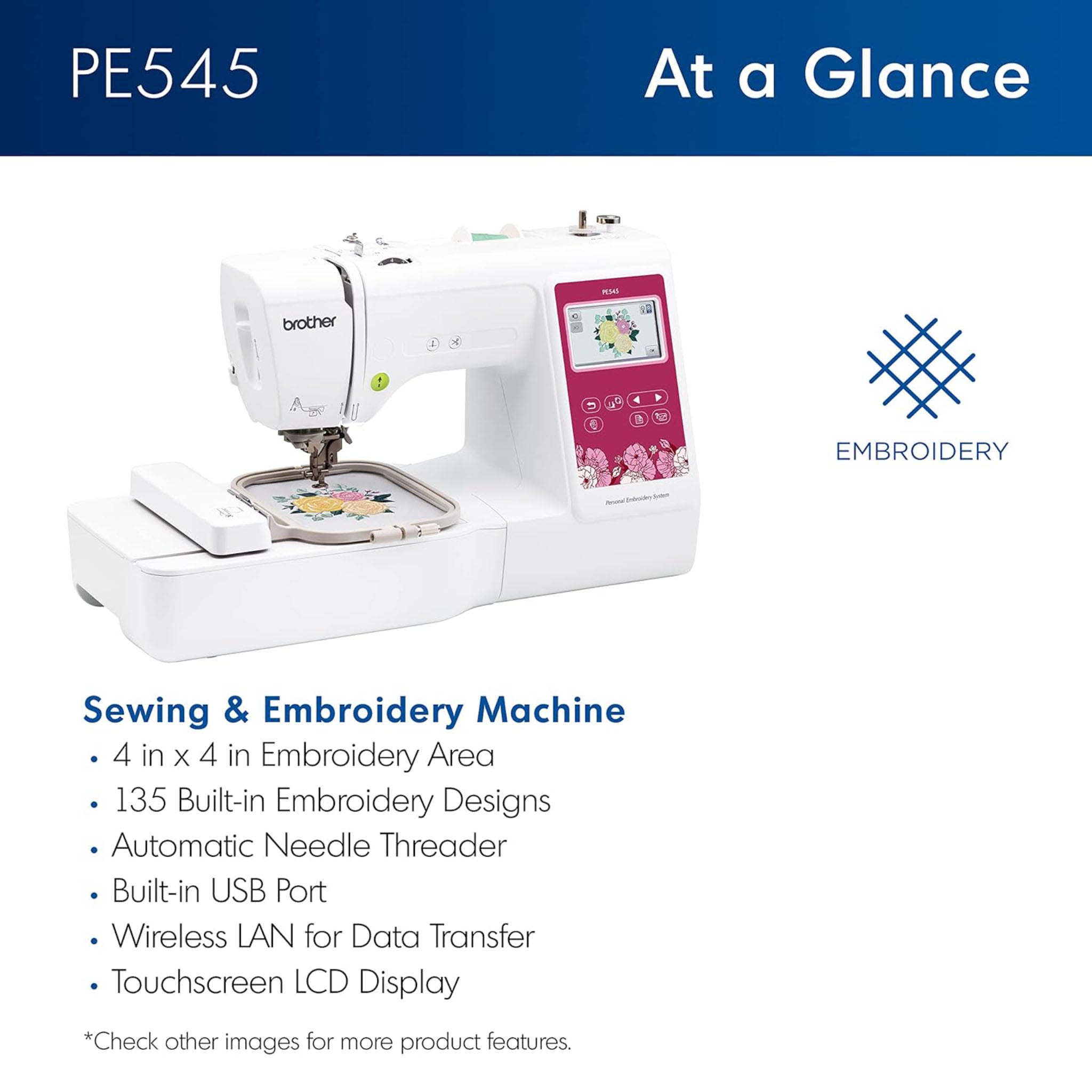 Brother PE545 Embroidery Machine