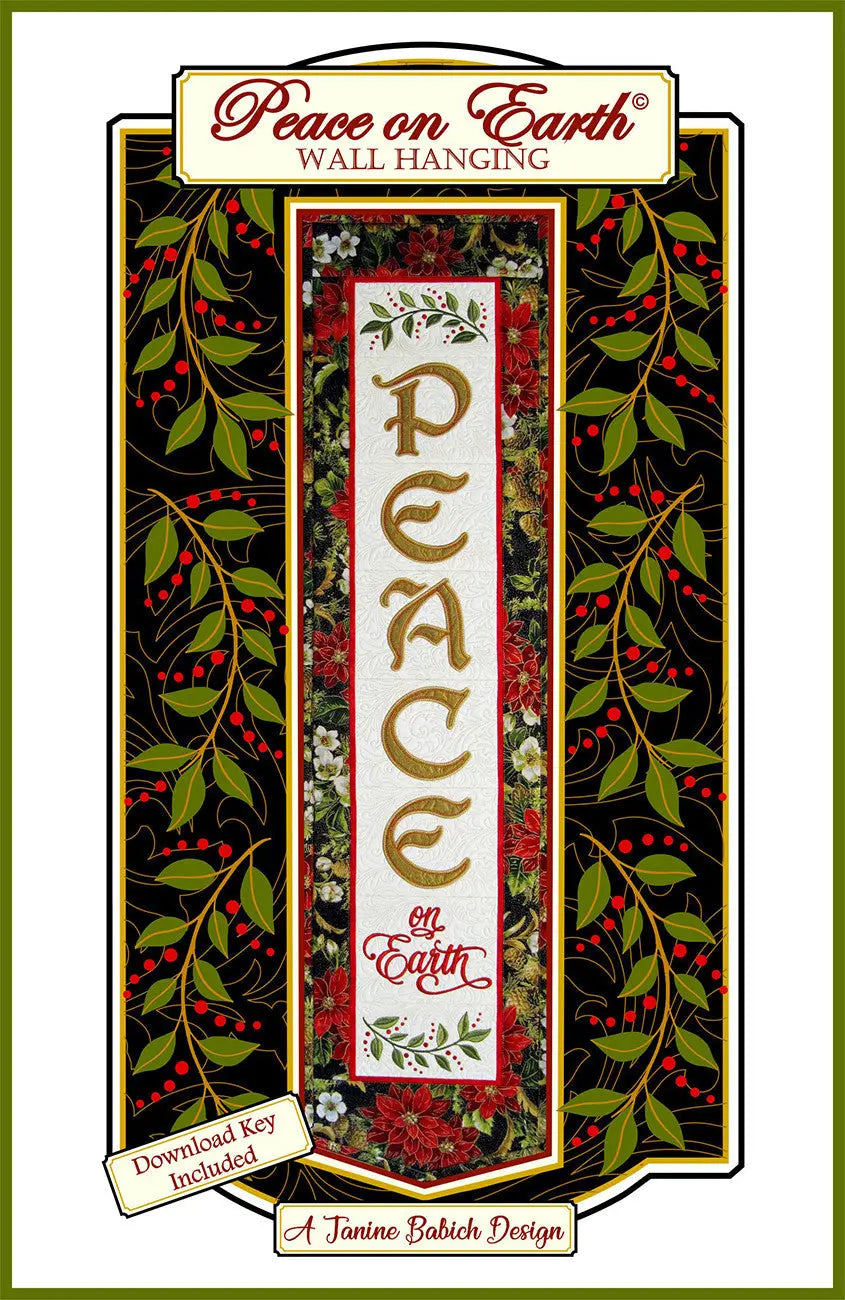 PEACE Wall Hanging - Linda's Electric Quilters