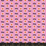 Ruby Star Meadow Star Dark Peony quilting fabric by Moda
