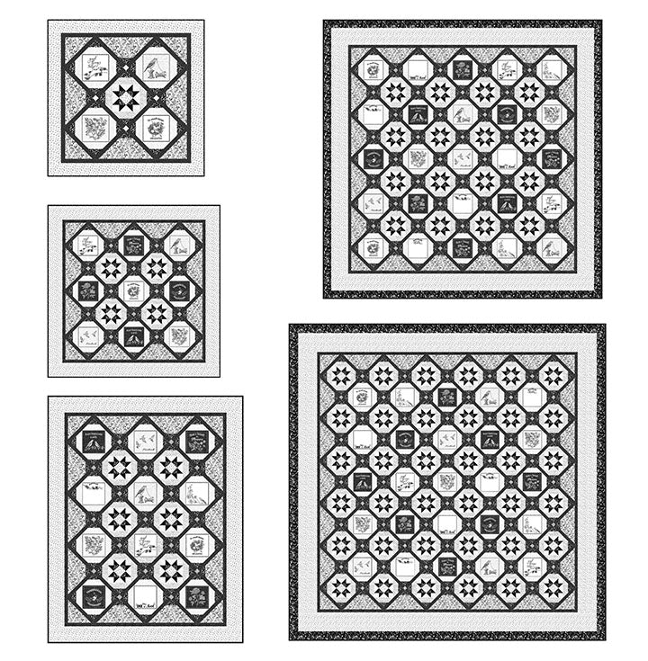 Lattice and Labels Pattern PTN3560 Nature's Sketchbook