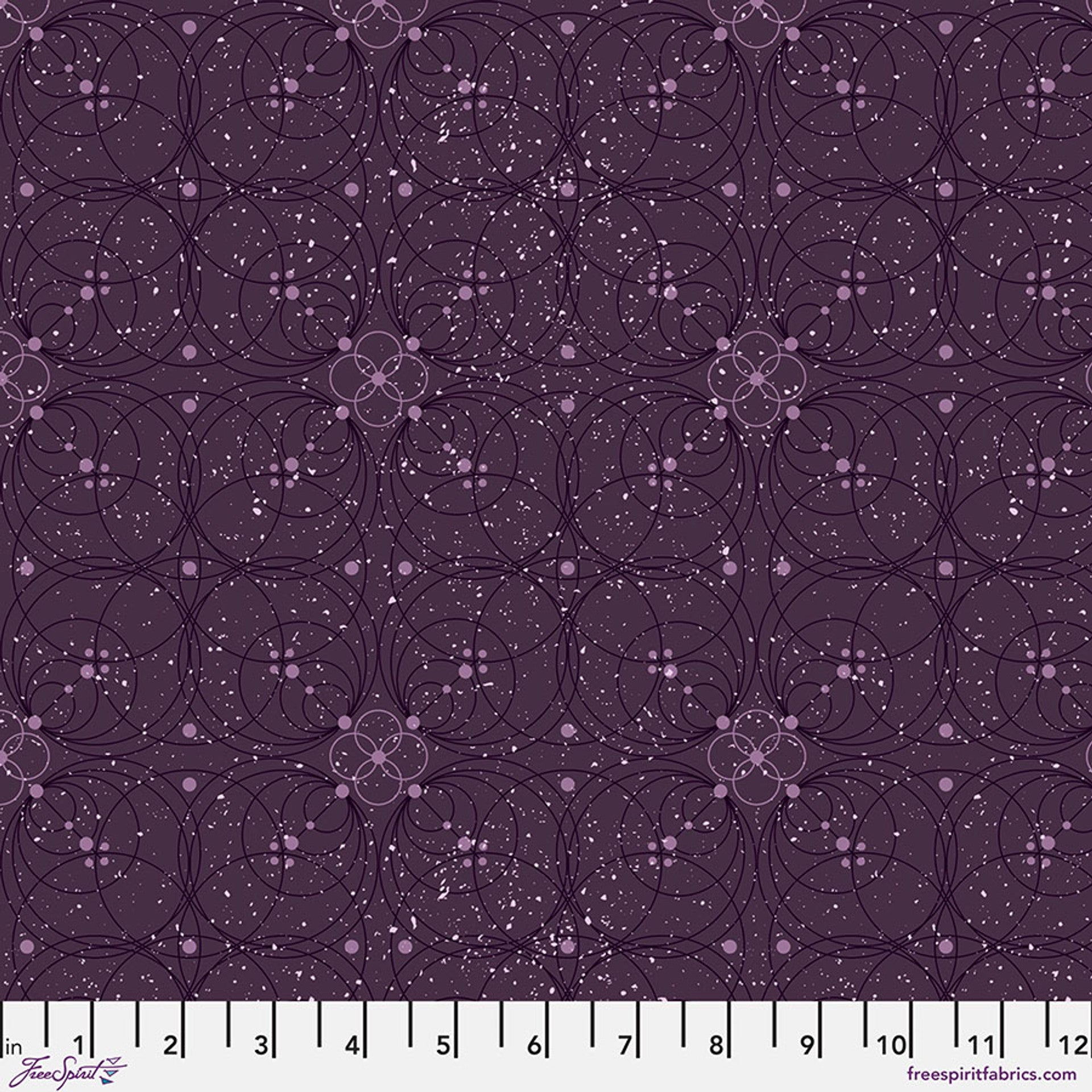 Enrapture by Giucy Giuce Flourish - Amethyst Cotton 44"/45" Fabric Per Yard