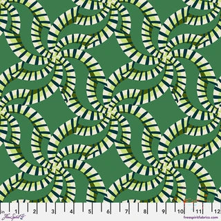 Echoes In Colour Echoing Leaves Fern Cotton 44"/45" Fabric Per Yard