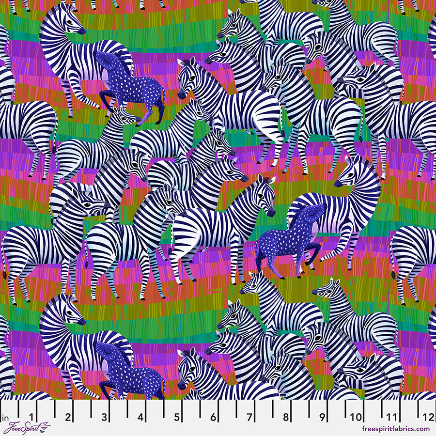 Free Spirit Love in the Wild Love in the Grasslands Multi quilting fabric