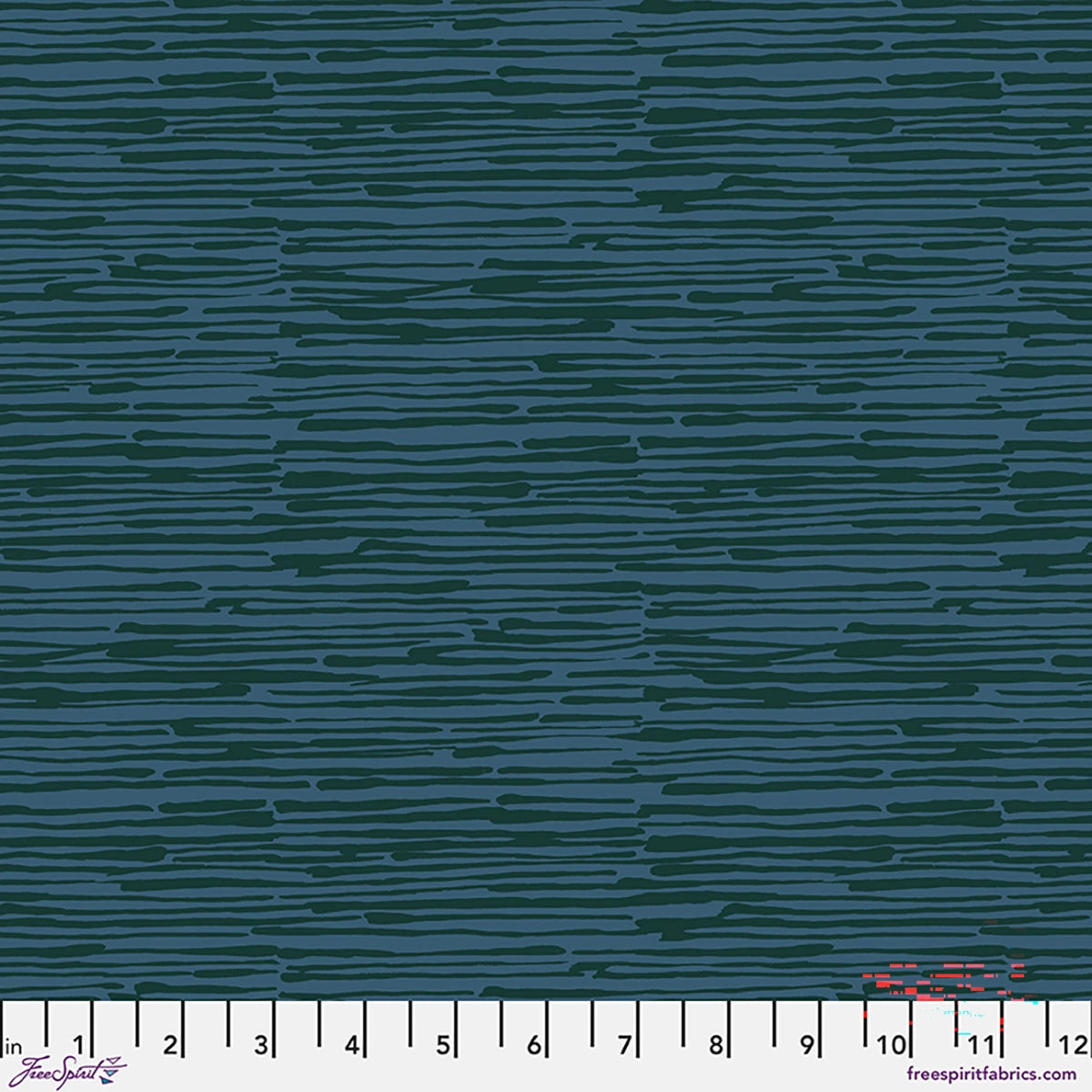 Golden Harvest Falling Stems Teal Cotton 44"/45" Fabric Per Yard