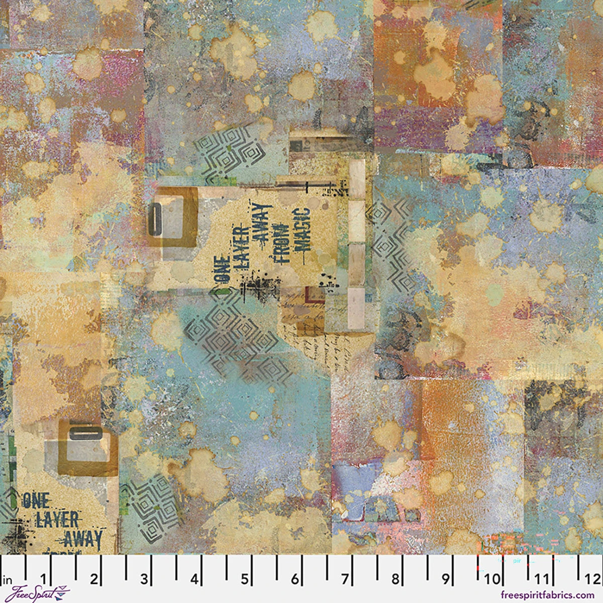 One Layer Away From Magic Kaleidoscope Cotton 44"/45" Fabric Per Yard