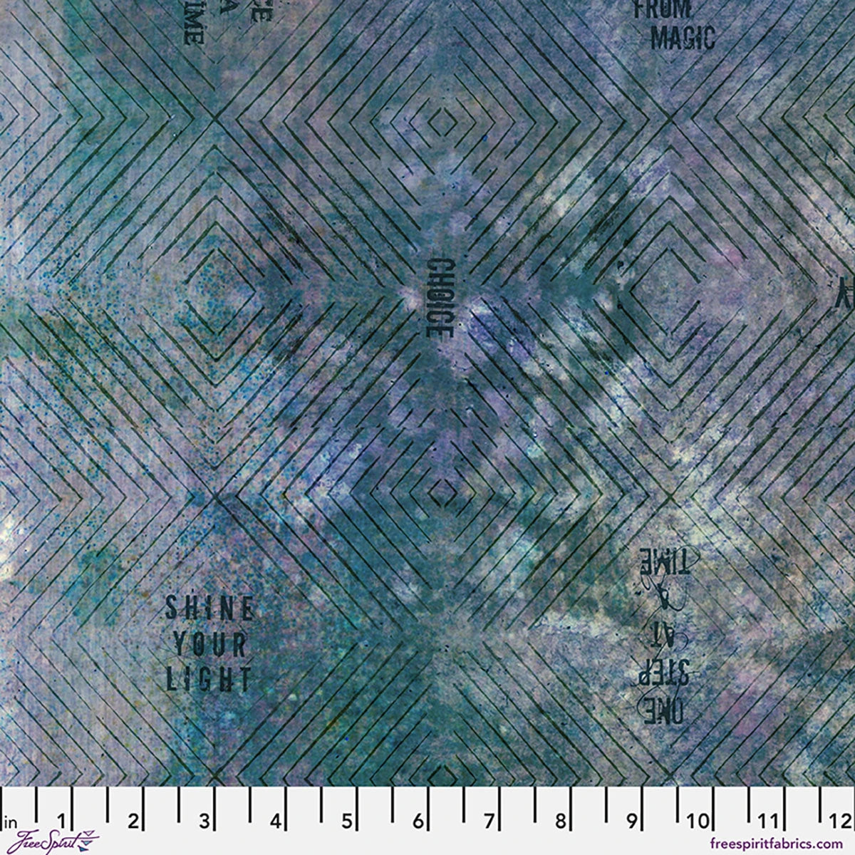 One Layer Away Enchanted Ombre Celestial Cotton 44"/45" Fabric Per Yard