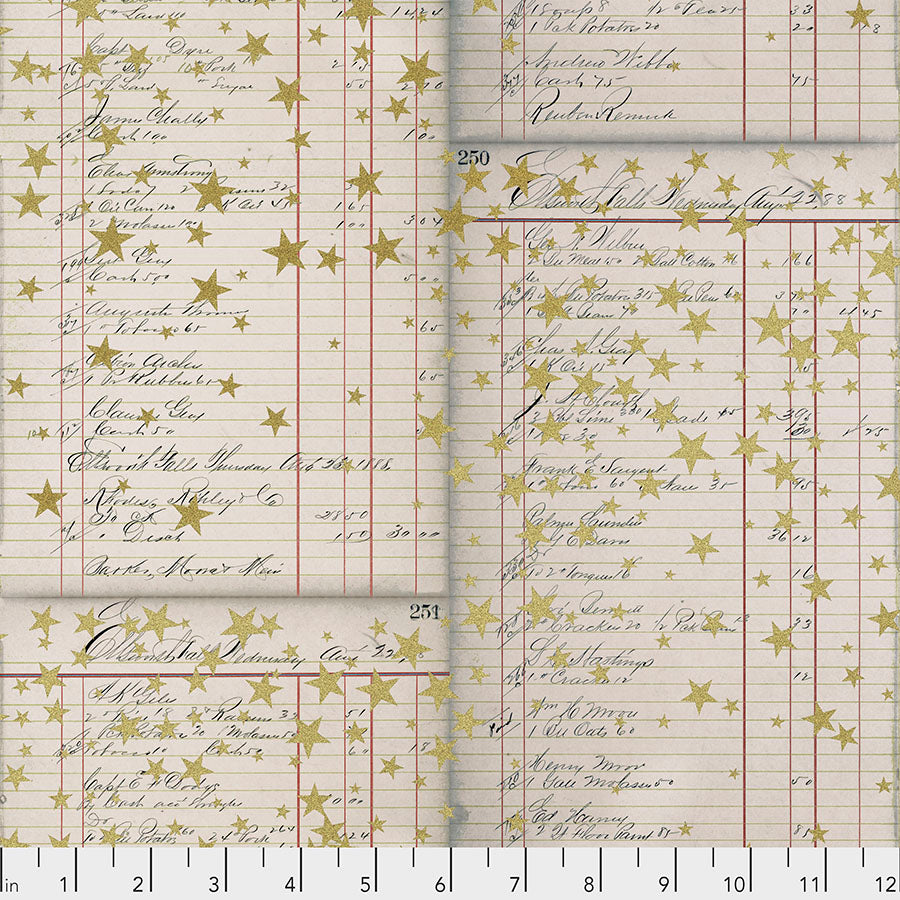 Tim Holtz Yuletide Christmas list neutral