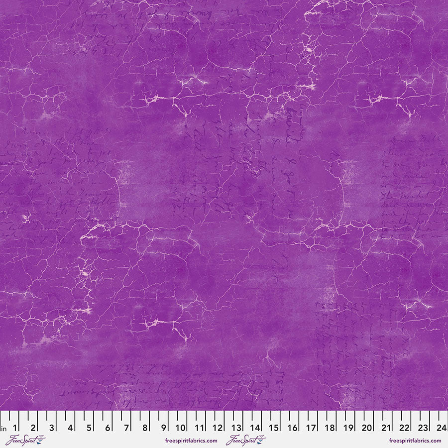 Tim Holtz Cracked Shadow quilting cotton in Amethyst