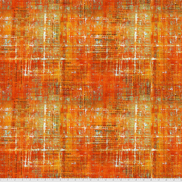 Sienna Scraped Layers Abandoned 44"/45" Cotton Fabric Per Yard