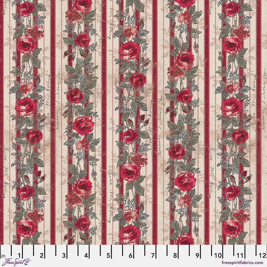 FreeSpirit Tim Holtz Palette Wallpaper quilting cotton in Red PWTH227