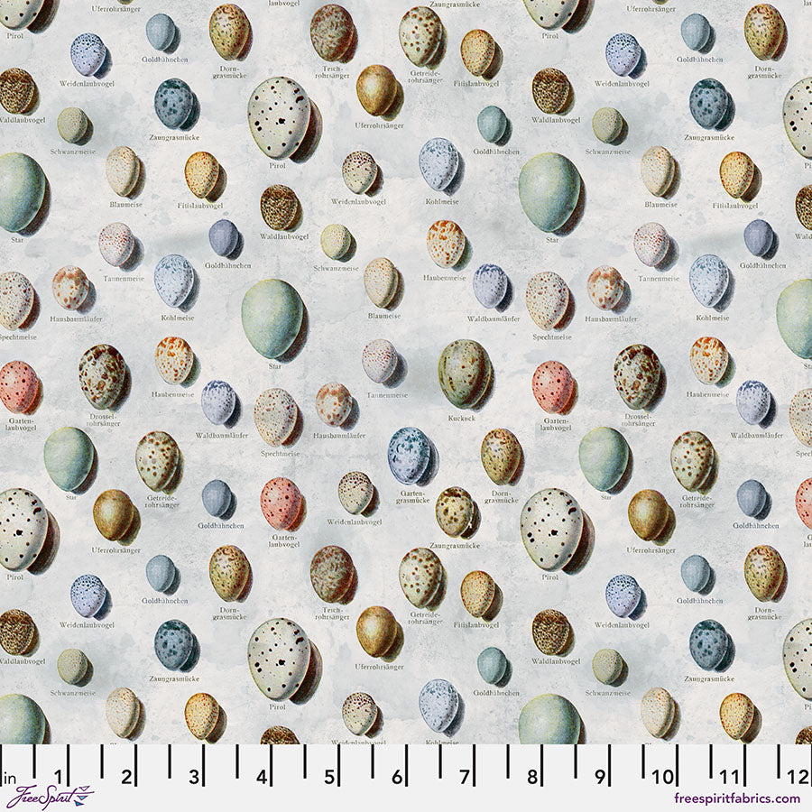 Tim Holtz Palette Blue Eggs quilting fabric for FreeSpirit in Blue