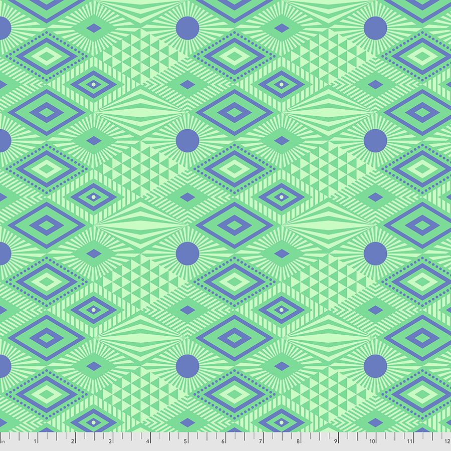 Tula Pink Daydreamer Lucy fabric in Lagoon by FreeSpirit