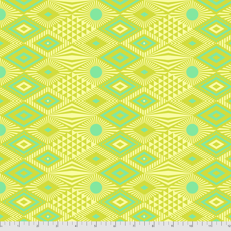Tula Pink Daydreamer Lucy fabric in Pineapple by FreeSpirit