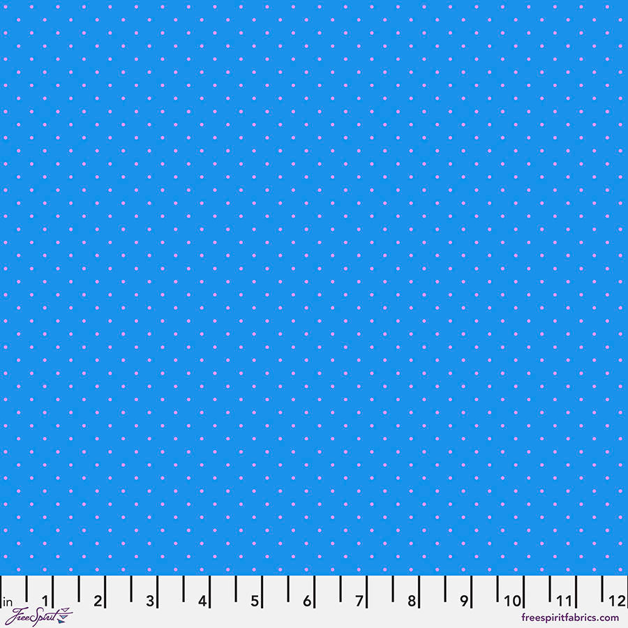 Tiny Dots Sky quilting fabric by Tula Pink for Free Spirit