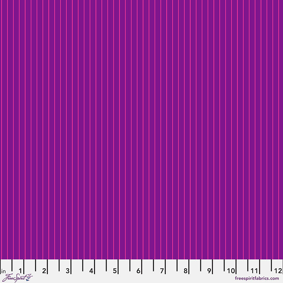 FreeSpirit Tula Pink True Colors tiny stripes quilting cotton fabric in Aster